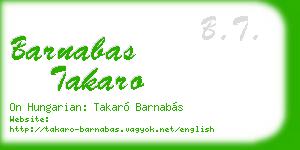 barnabas takaro business card